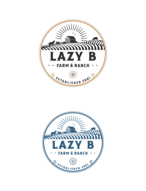 Logo Design by Ankit Bhattarai for Lazy B Farm & Ranch | Design: #25739437