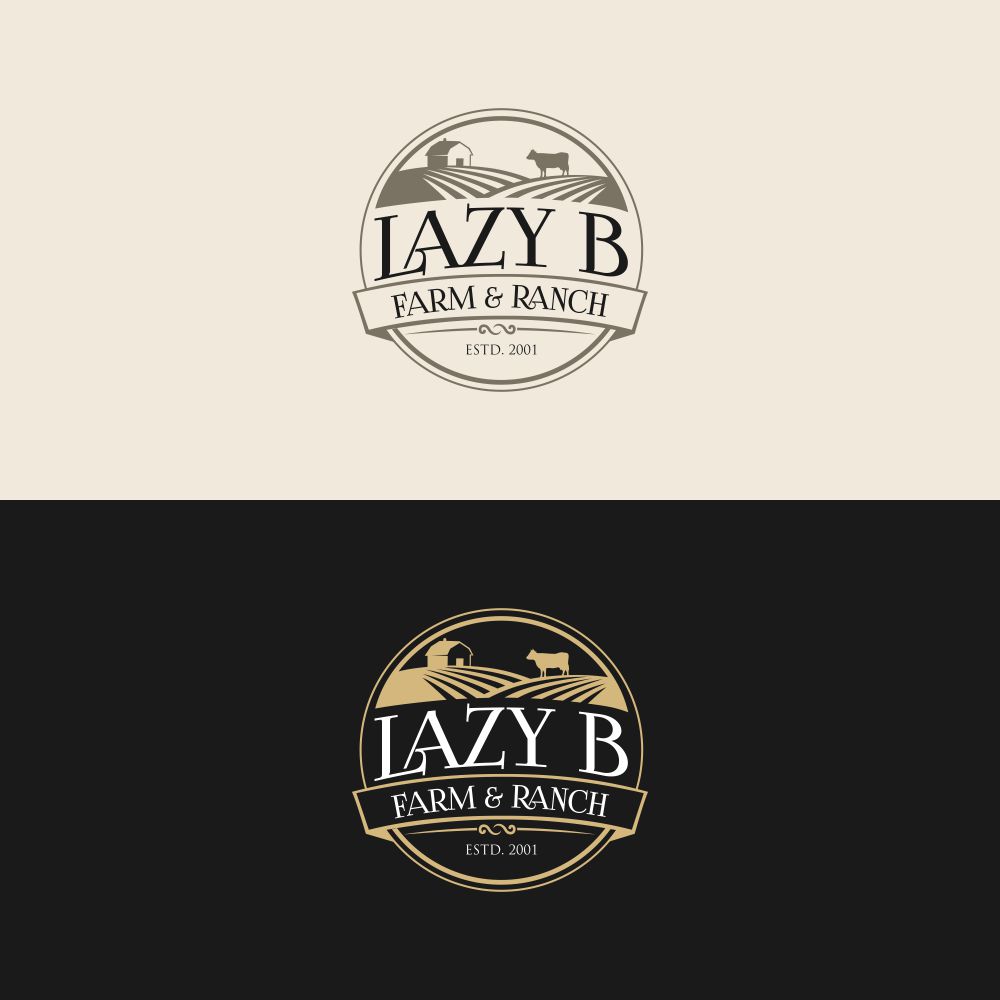 Logo Design by MOH Studio for Lazy B Farm & Ranch | Design #25701692