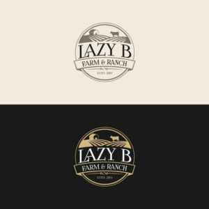 Logo Design by MOH Studio for Lazy B Farm & Ranch | Design #25701692