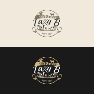 Logo Design by MOH Studio for Lazy B Farm & Ranch | Design: #25719022