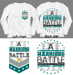 a warriors battle spread awareness for our heroes and the struggle with PTSD | Diseño Gráfico por SAI DESIGNS
