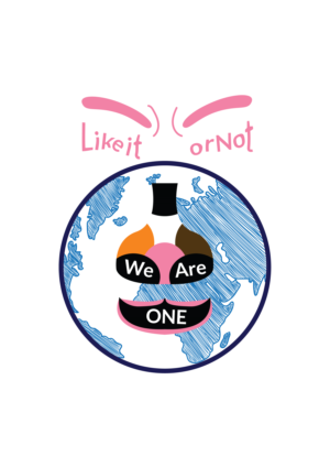 Walking Billboard for Peace, Love, and Unity* | T-shirt Design by Ahmed Graphics