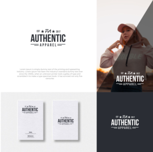 Authentic Apparel - EST 2017 | Logo Design by 92logo