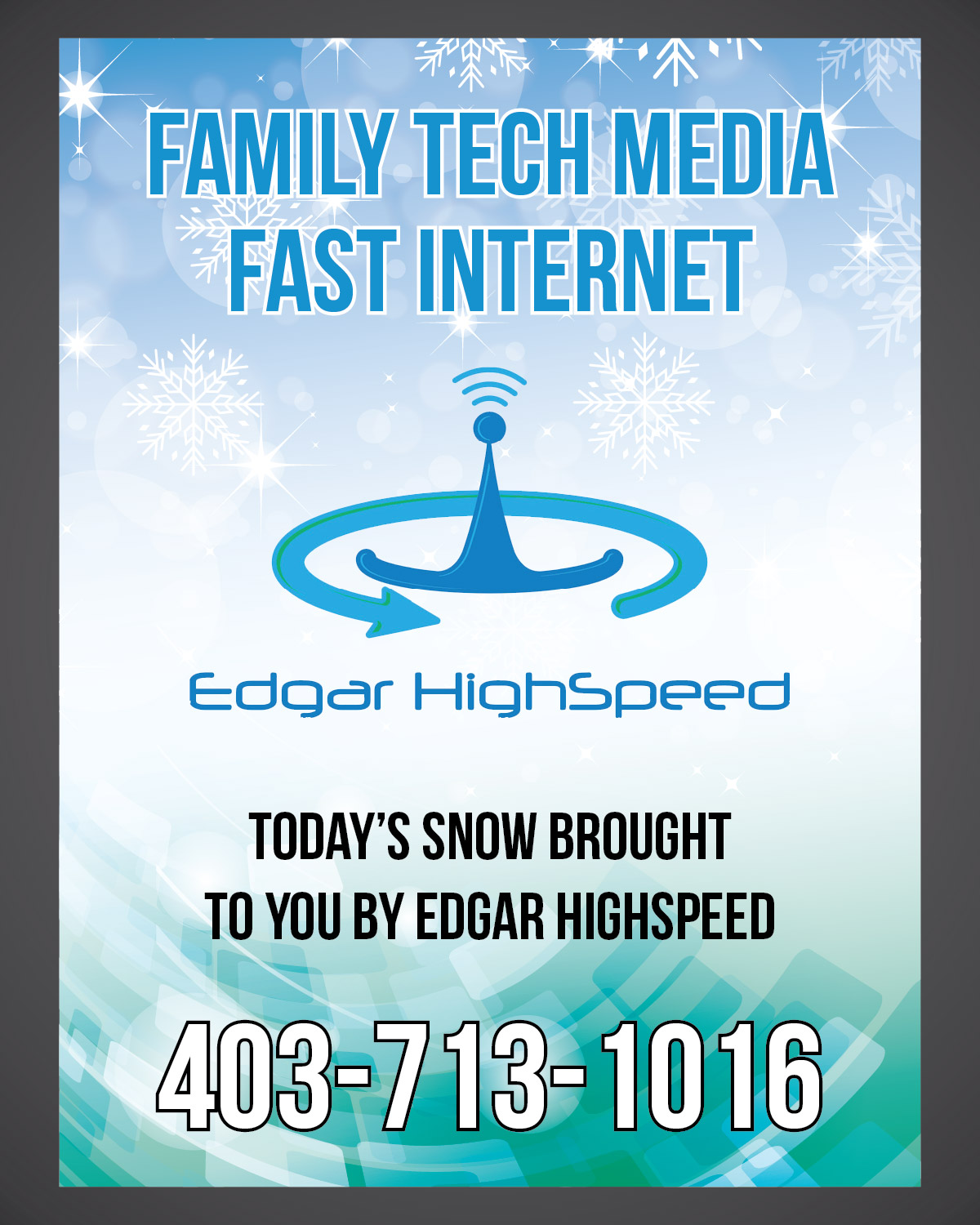 Schilder-Design von Isnah Logo für Edgar HighSpeed Inc | Design #25706919