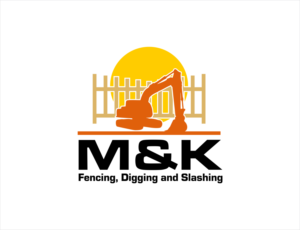 M & K Fencing, Digging and Slashing | Logo Design by BNdesigner