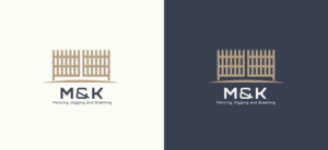 M & K Fencing, Digging and Slashing | Diseño de Logo por lnb...