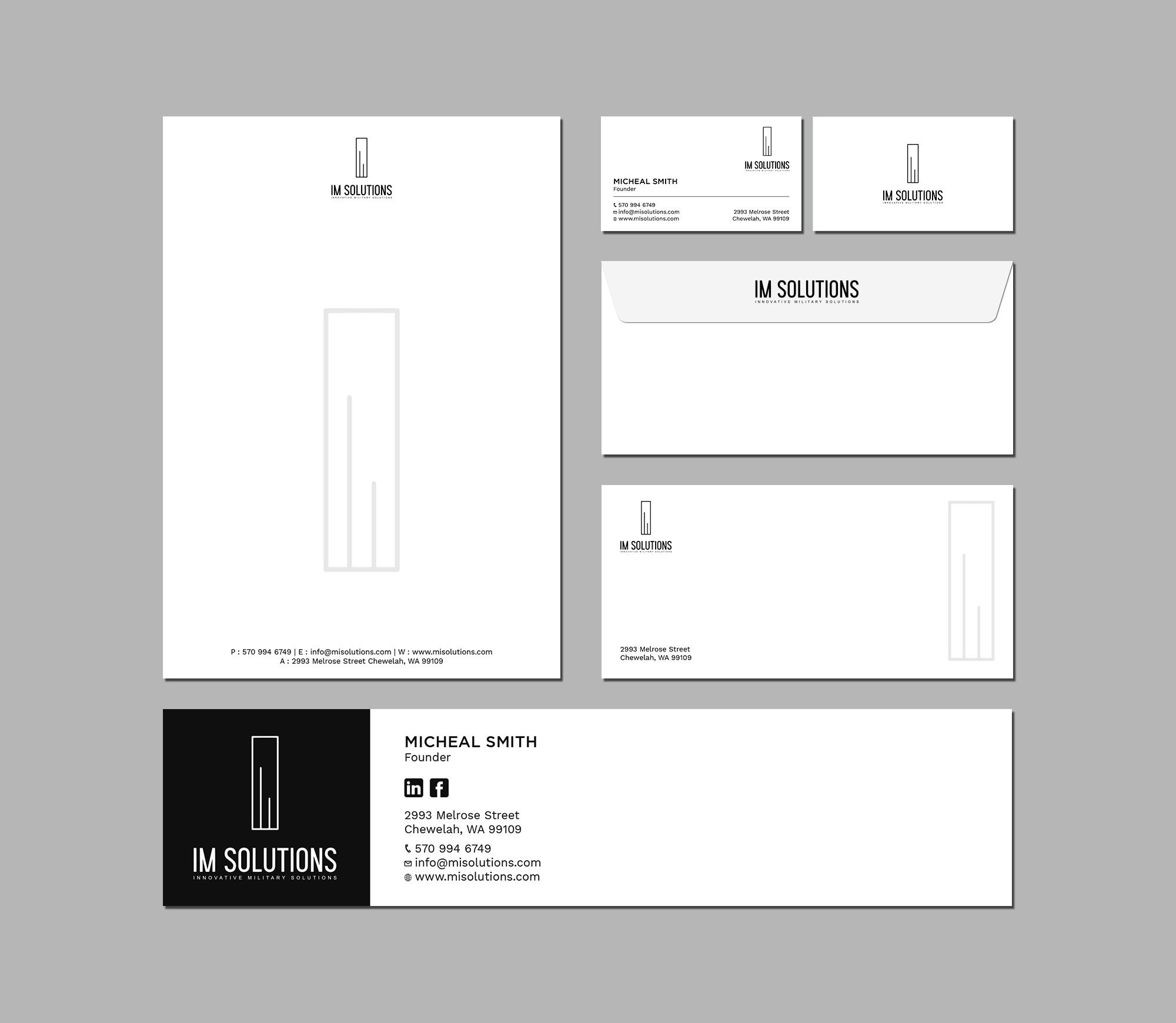 Diseño de Papelería por Tripti Ranjan Gain para IMSolutions | Diseño #25733471