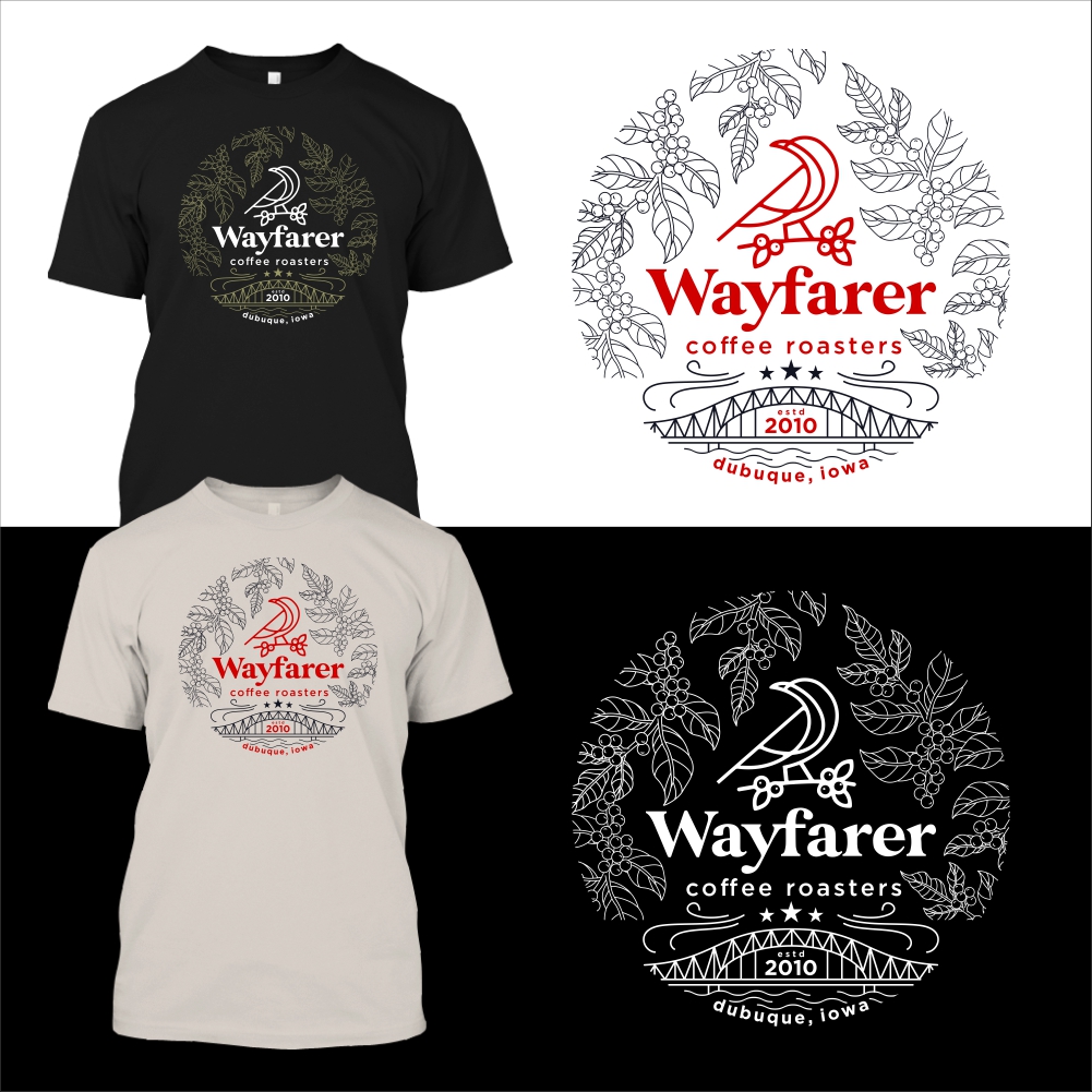 T-shirt Design by 2ndfloorharry for Wayfarer Coffee, LLC | Design: #25716222