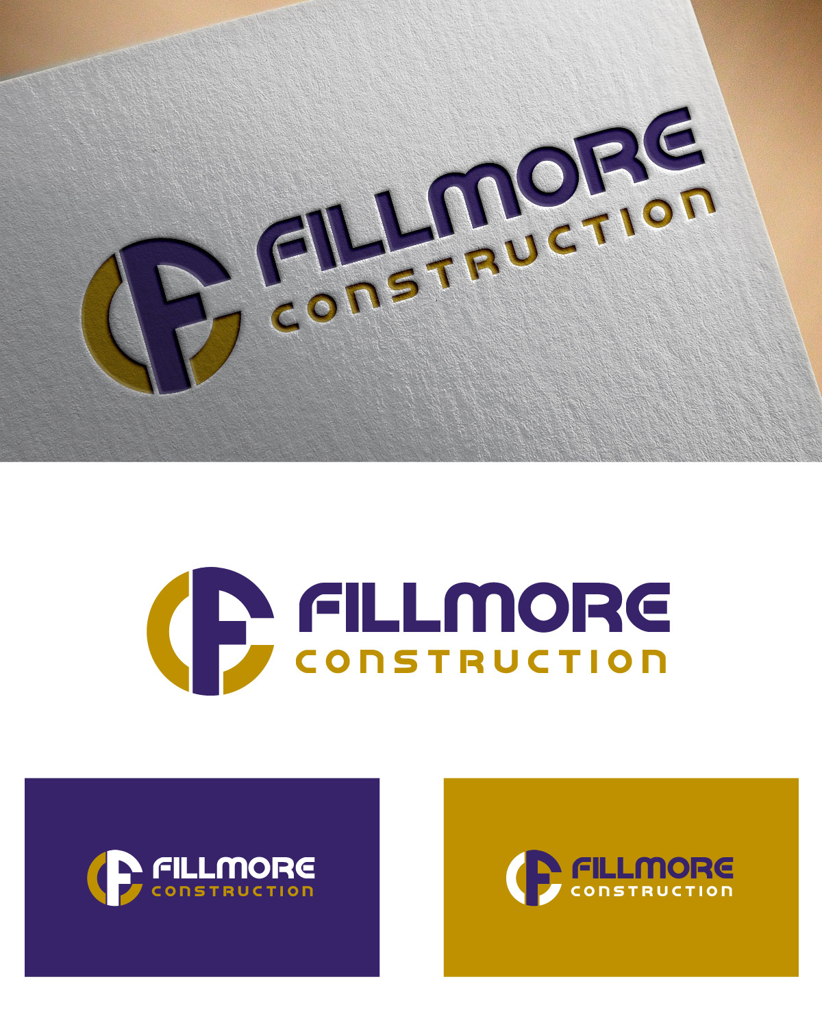 Logo Design by Isnah Logo for Fillmore Construction | Design #25714319
