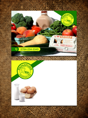 Papa Spud's Local Produce Delivery | Diseño de Postal por Sandaruwan