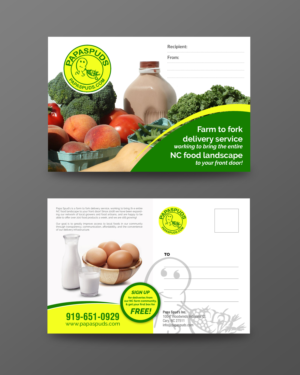 Papa Spud's Local Produce Delivery | Diseño de Postal por chandrayaan.creative