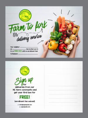 Papa Spud's Local Produce Delivery | Diseño de Postal por apolgv