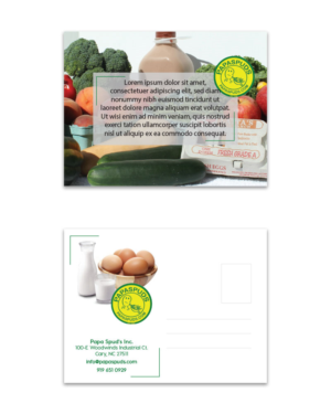 Papa Spud's Local Produce Delivery | Postkarten-Design von Anna G.