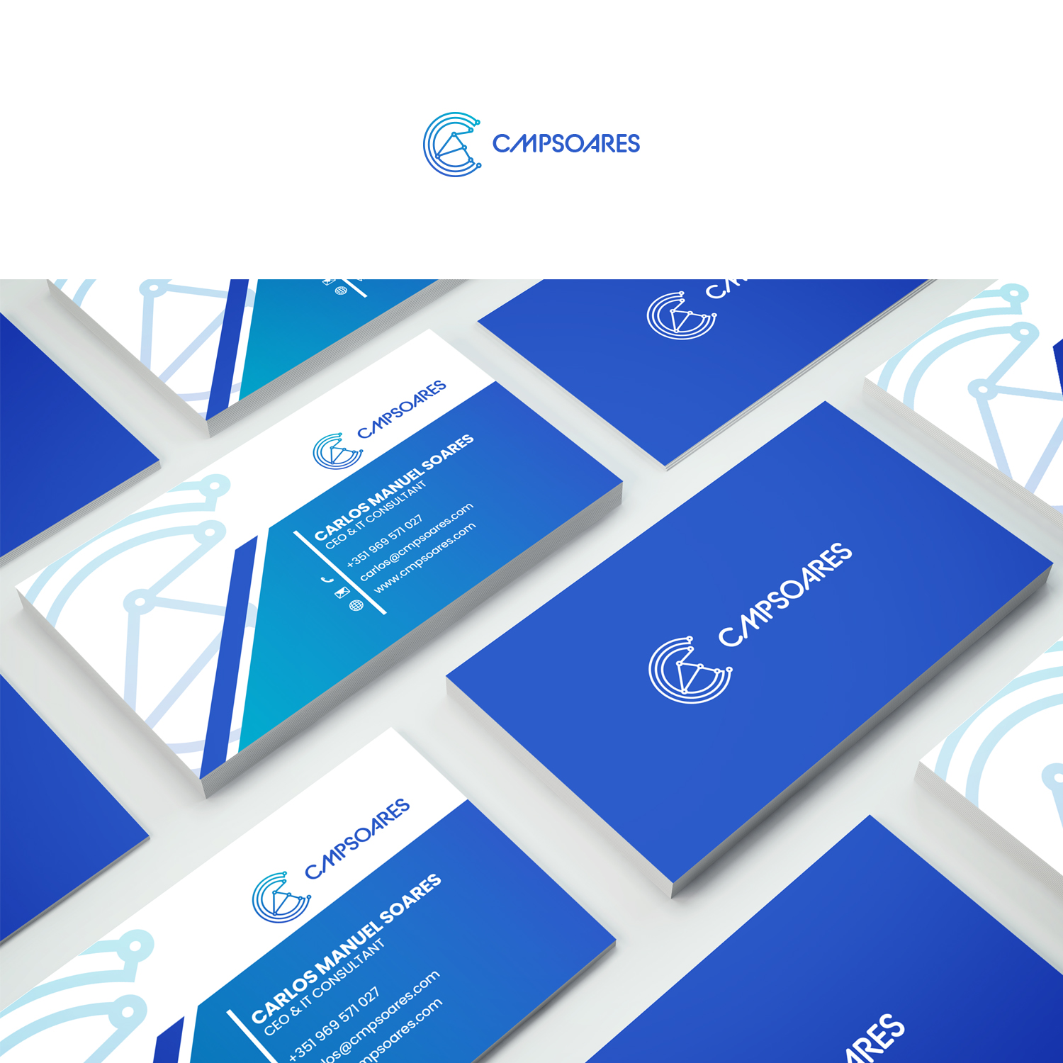 Logo Design by nzdesigners for C.M.P.SOARES - CONSULTORIA DE INFORMÁTICA, UNIPESSOAL LDA | Design #25725923