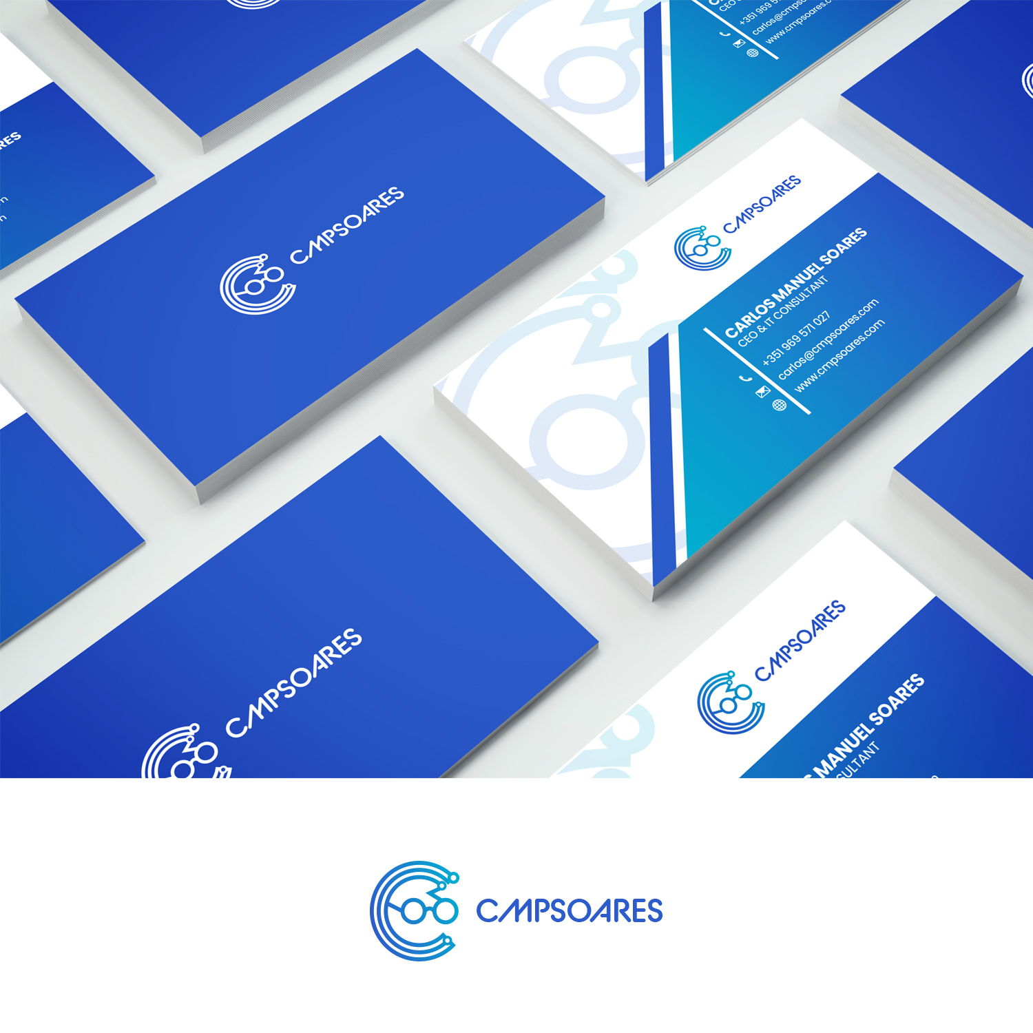 Logo Design by nzdesigners for C.M.P.SOARES - CONSULTORIA DE INFORMÁTICA, UNIPESSOAL LDA | Design #25747204