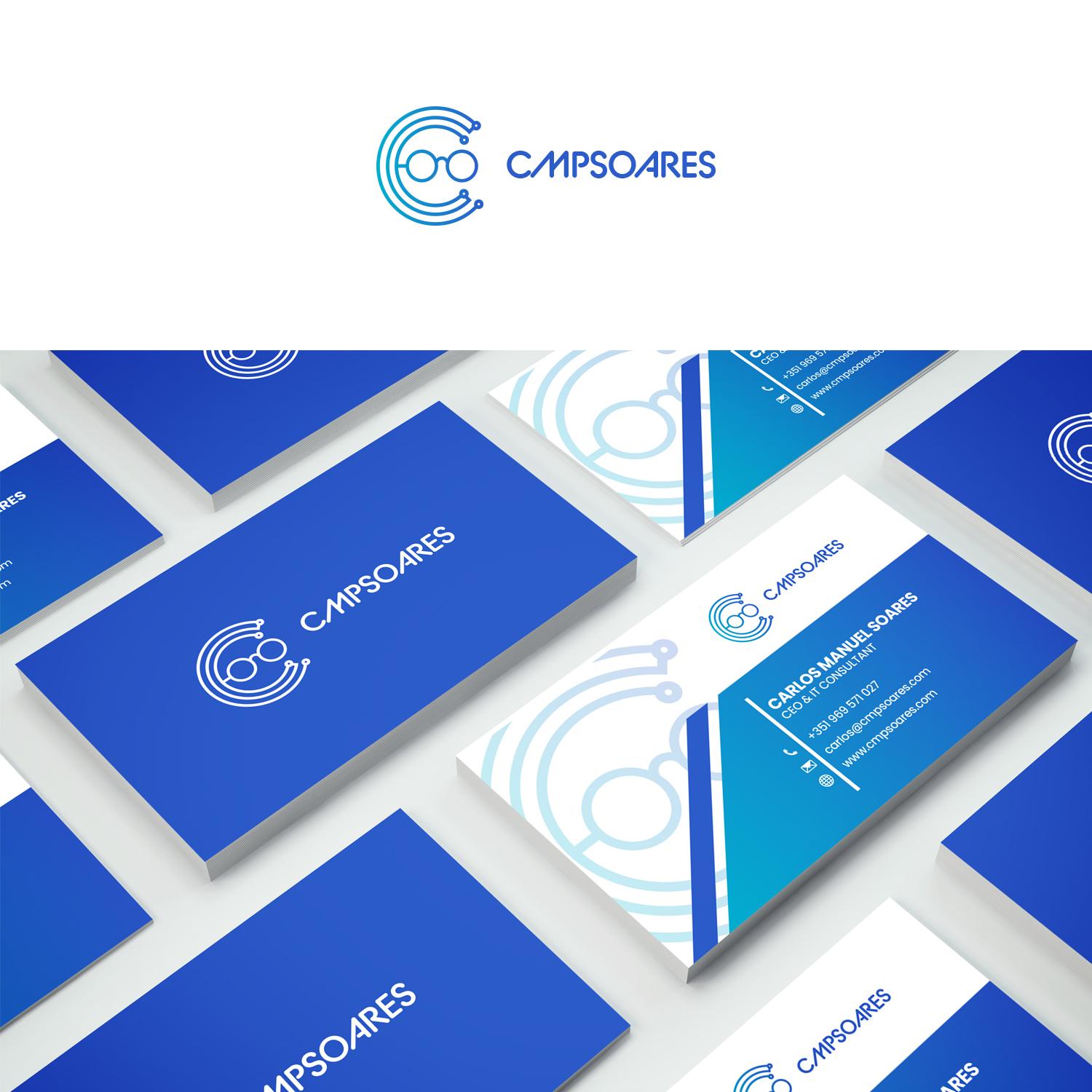 Design de Logo par nzdesigners pour C.M.P.SOARES - CONSULTORIA DE INFORMÁTICA, UNIPESSOAL LDA | Design #25747206