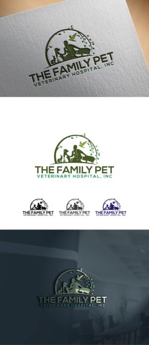 The Family Pet Veterinary Hospital, Inc. OR JUST The Family Pet Vet | Logo Design by hugrian
