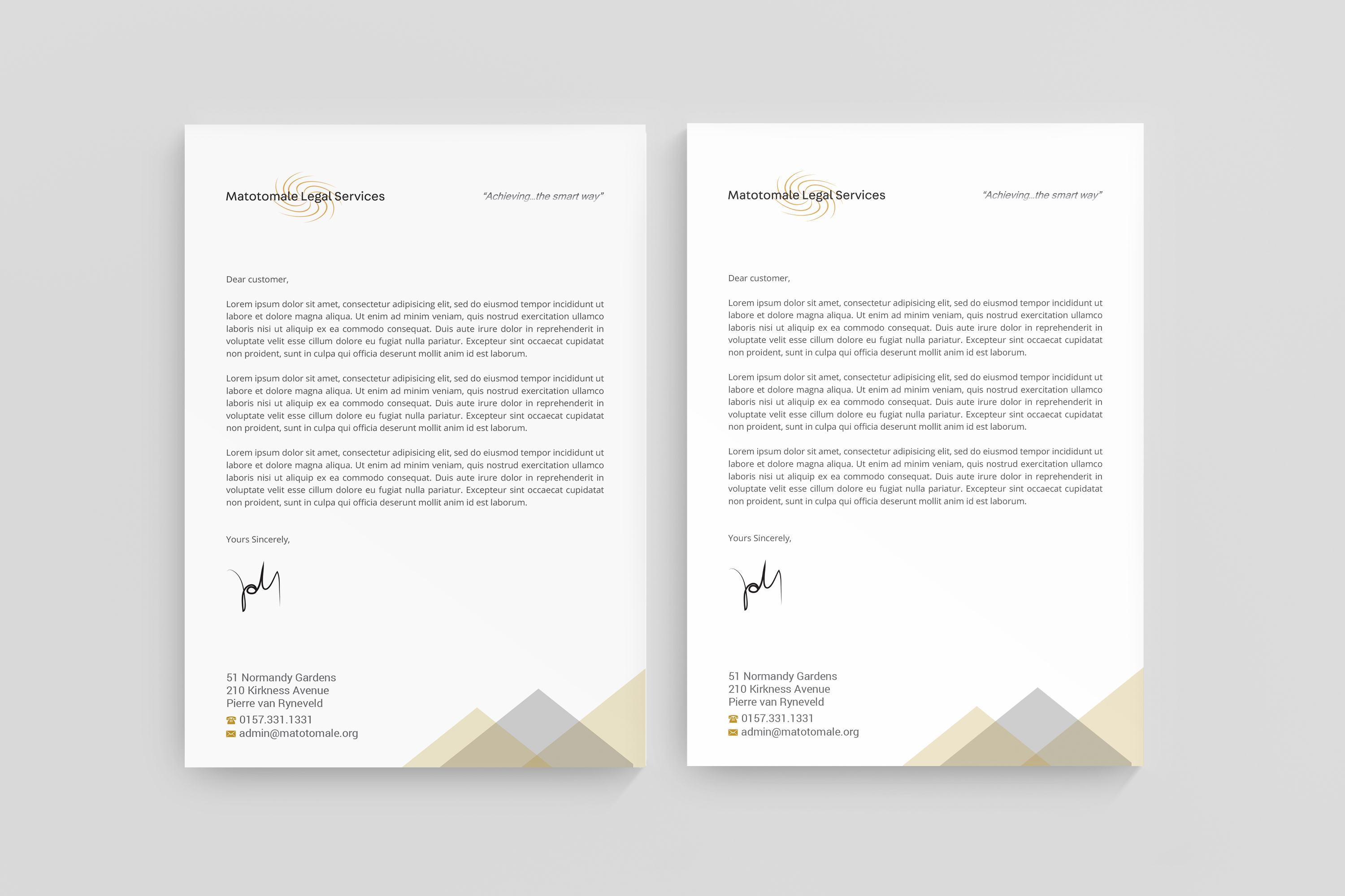 Letterhead Design by R.design for this project | Design #25721721