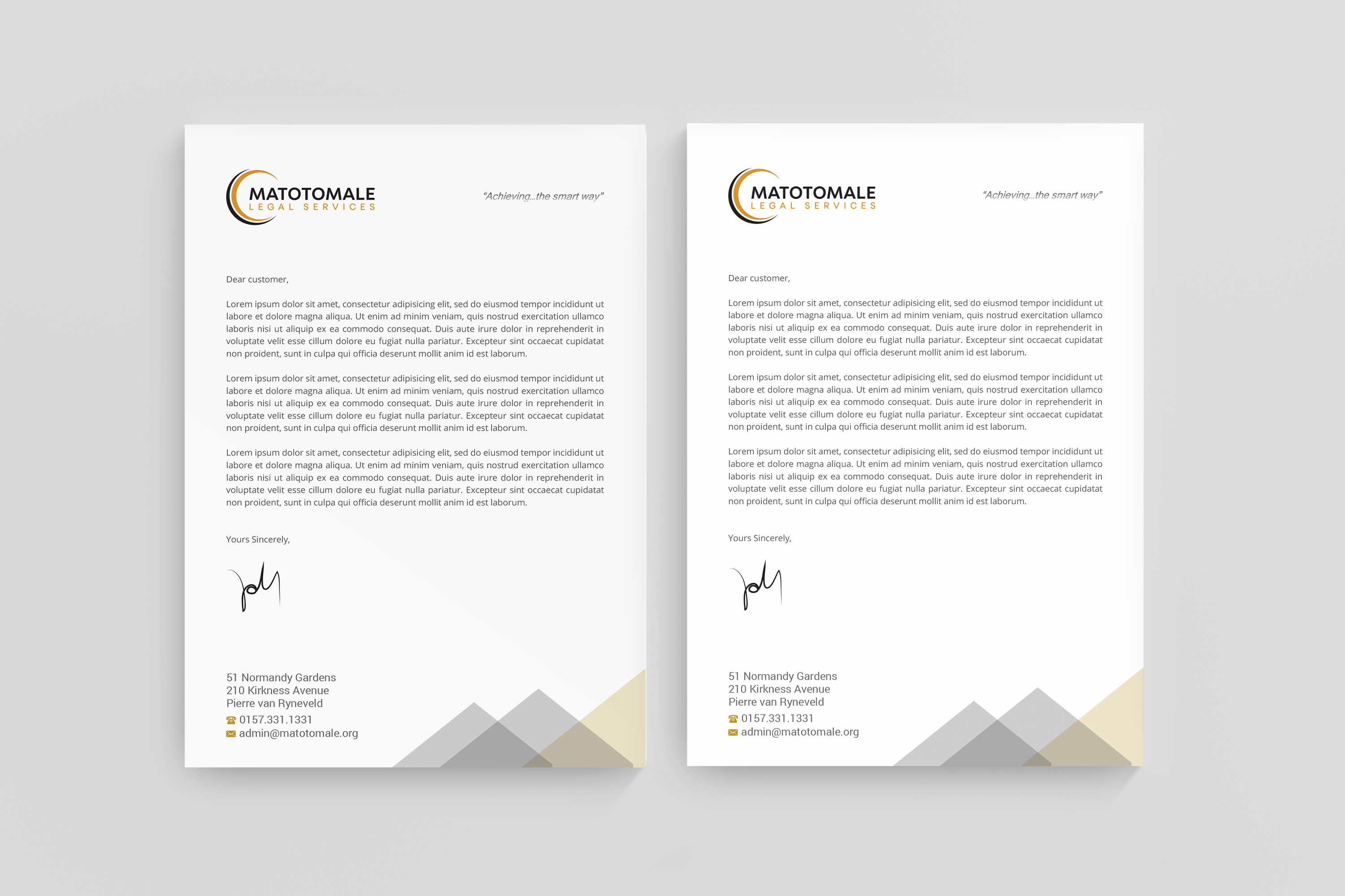 Letterhead Design by R.design for this project | Design #25722285