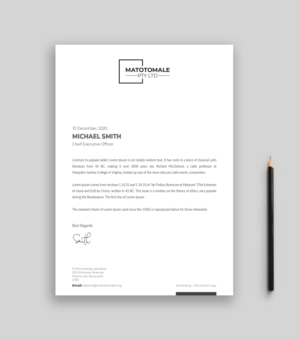 Letterhead Design by Musa. A for this project | Design: #25716847