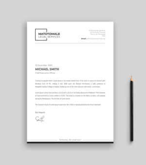 Letterhead Design by Musa. A for this project | Design: #25719867
