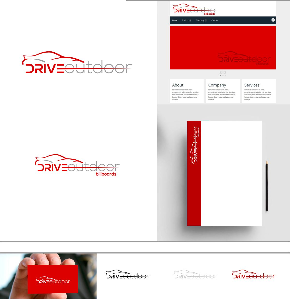 Logo Design by DesignMX (Renan Mejia) for Drive Outdoor | Design #25722965