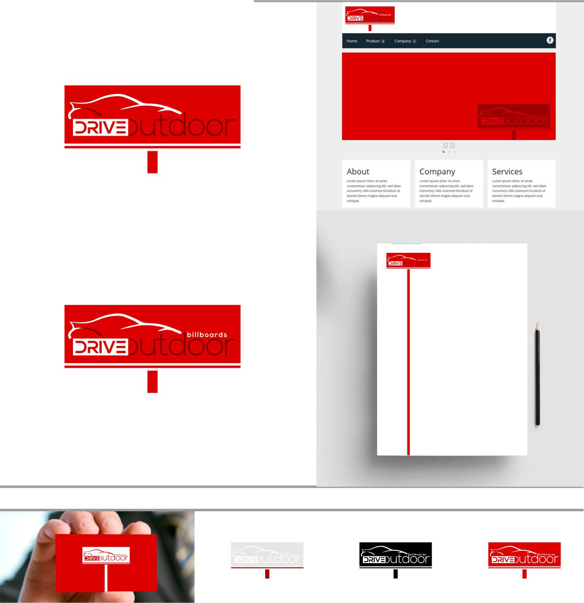 Logo Design by DesignMX (Renan Mejia) for Drive Outdoor | Design #25723013