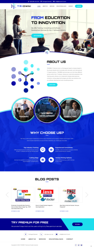 Web Design by pb for TRIOMNI IT Services Lda. | Design #25722670