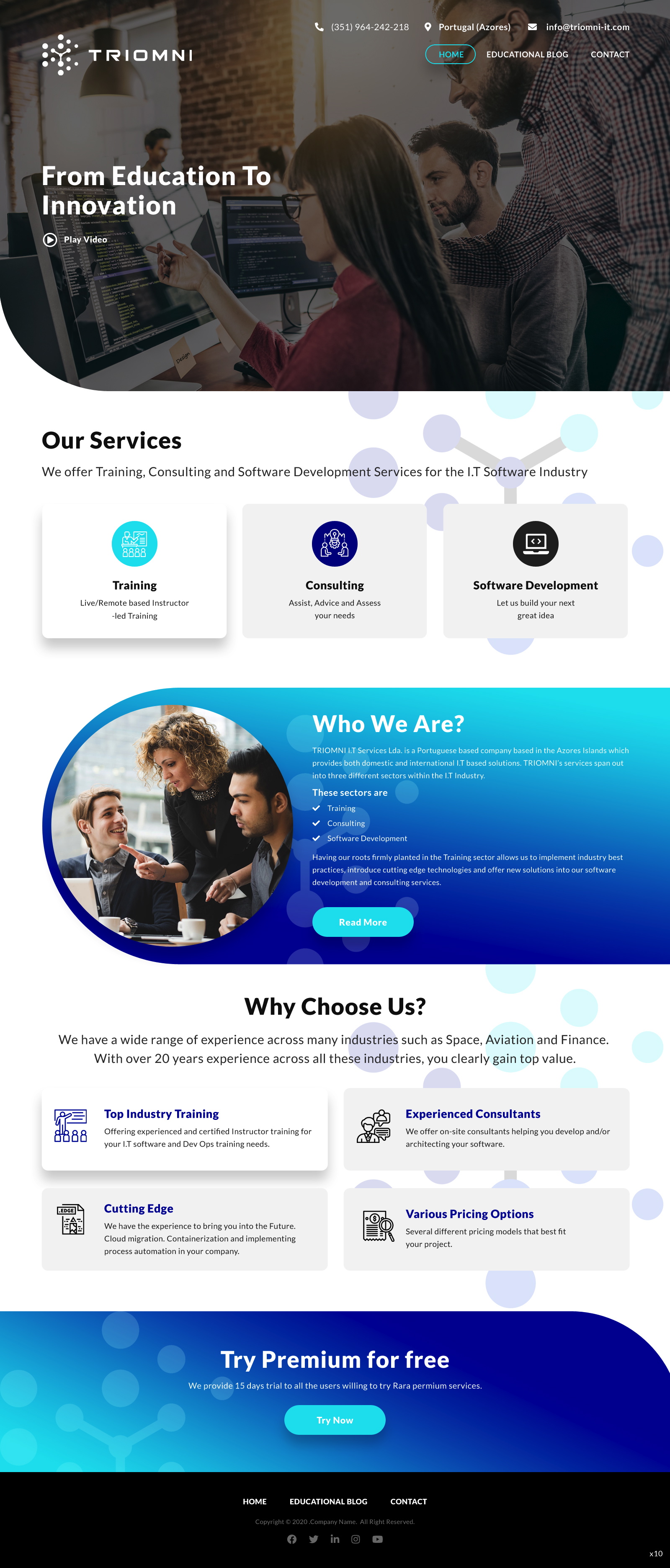 Web Design by pb for TRIOMNI IT Services Lda. | Design #25722671