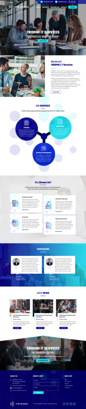 Diseño Web por pb para TRIOMNI IT Services Lda. | Diseño: #25722672