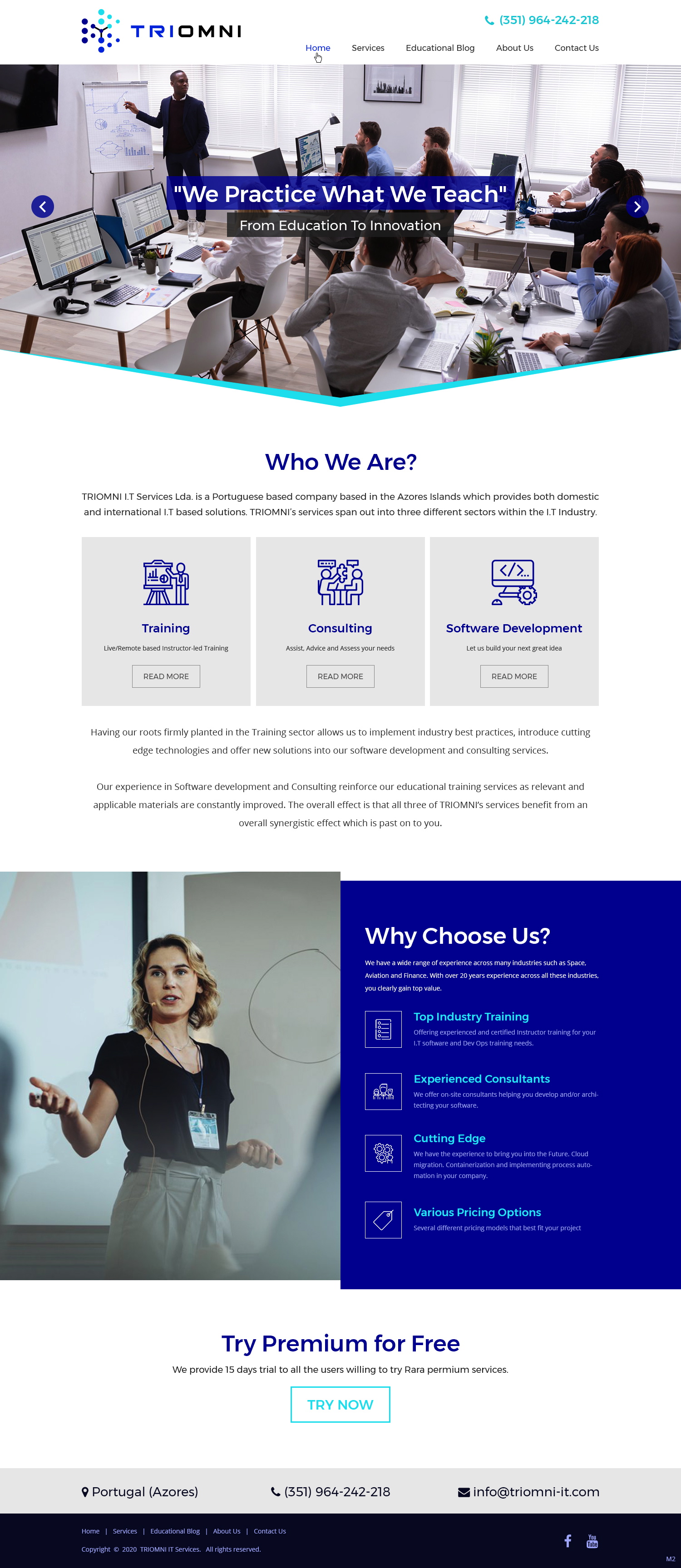 Web Design by pb for TRIOMNI IT Services Lda. | Design #25722673