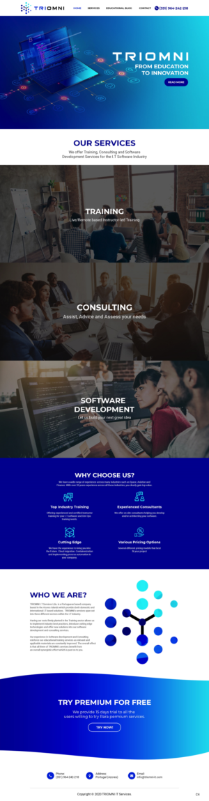 Diseño Web por pb para TRIOMNI IT Services Lda. | Diseño: #25722674