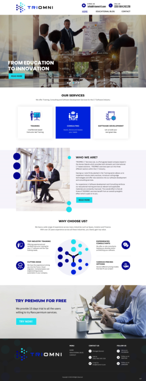 Web Design by pb for TRIOMNI IT Services Lda. | Design: #25722675