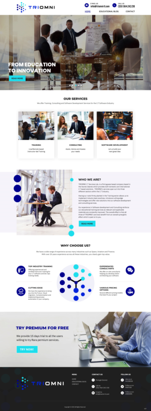 Diseño Web por pb para TRIOMNI IT Services Lda. | Diseño: #25727774