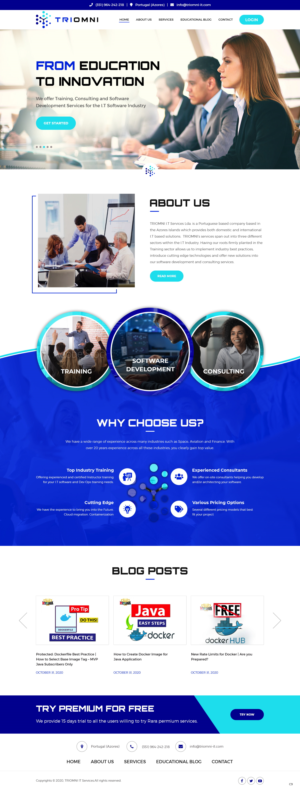 Diseño Web por pb para TRIOMNI IT Services Lda. | Diseño: #25727776