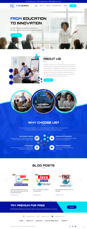 Diseño Web por pb para TRIOMNI IT Services Lda. | Diseño: #25743339