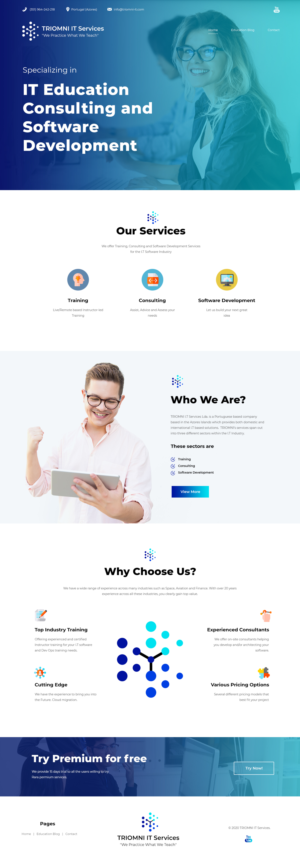 IT Company Web Design: Facebook, Twitter, YouTube | Web Design by ag622988
