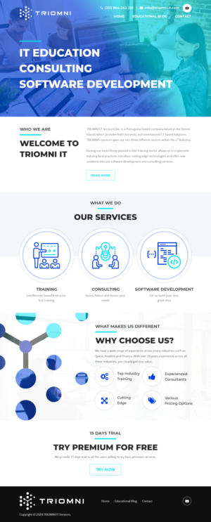 Diseño Web por Starlyn DS para TRIOMNI IT Services Lda. | Diseño: #25737431