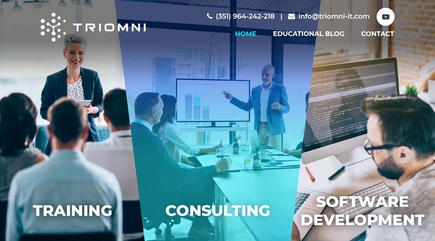 Web Design by Starlyn DS for TRIOMNI IT Services Lda. | Design #25737848