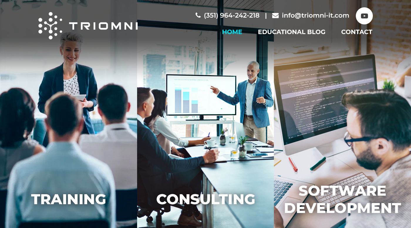 Web Design by Starlyn DS for TRIOMNI IT Services Lda. | Design #25737849