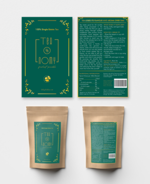 Tea standup pouch labels | Etikett-Design von AnaMSantos
