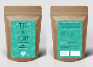 Tea standup pouch labels | Label Design by OroojF