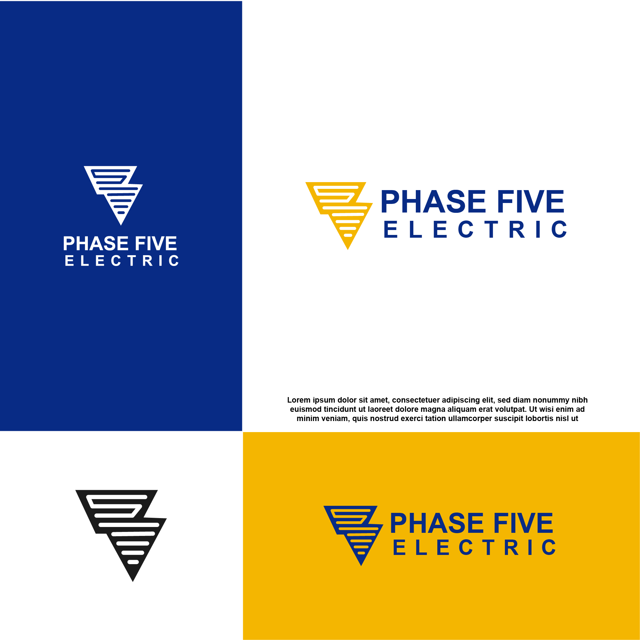 Logo Design by alitjuara for Phase Five Electric | Design #25744990
