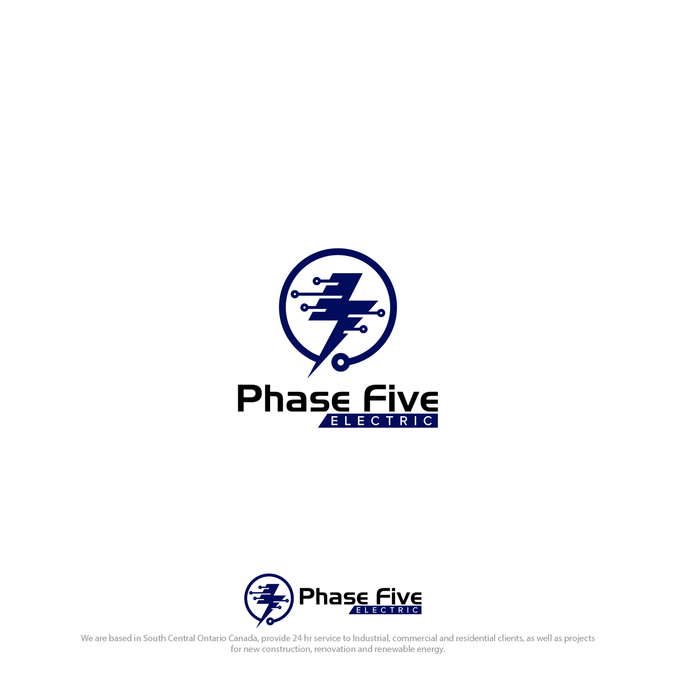 Logo Design by 4tech services for Phase Five Electric | Design #25723540