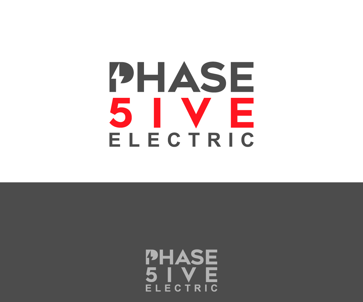 Logo Design by Kapil Deshraj for Phase Five Electric | Design #25724435
