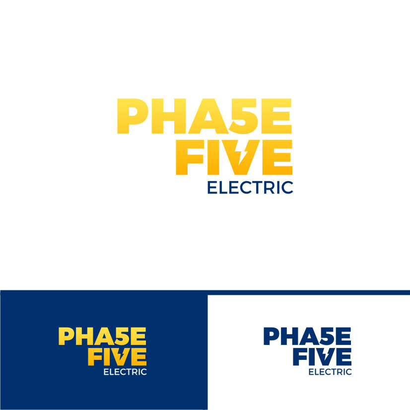 Logo Design by Larss Petrov for Phase Five Electric | Design #25719714
