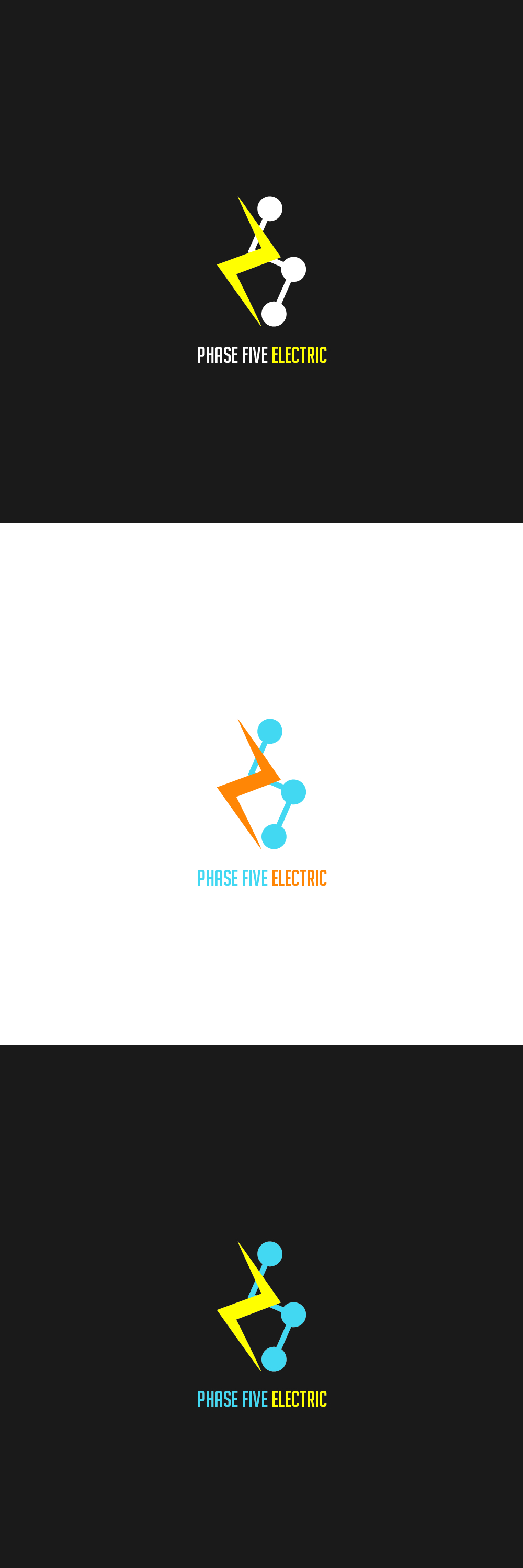 Logo Design by Ngodink Std. for Phase Five Electric | Design #25726631