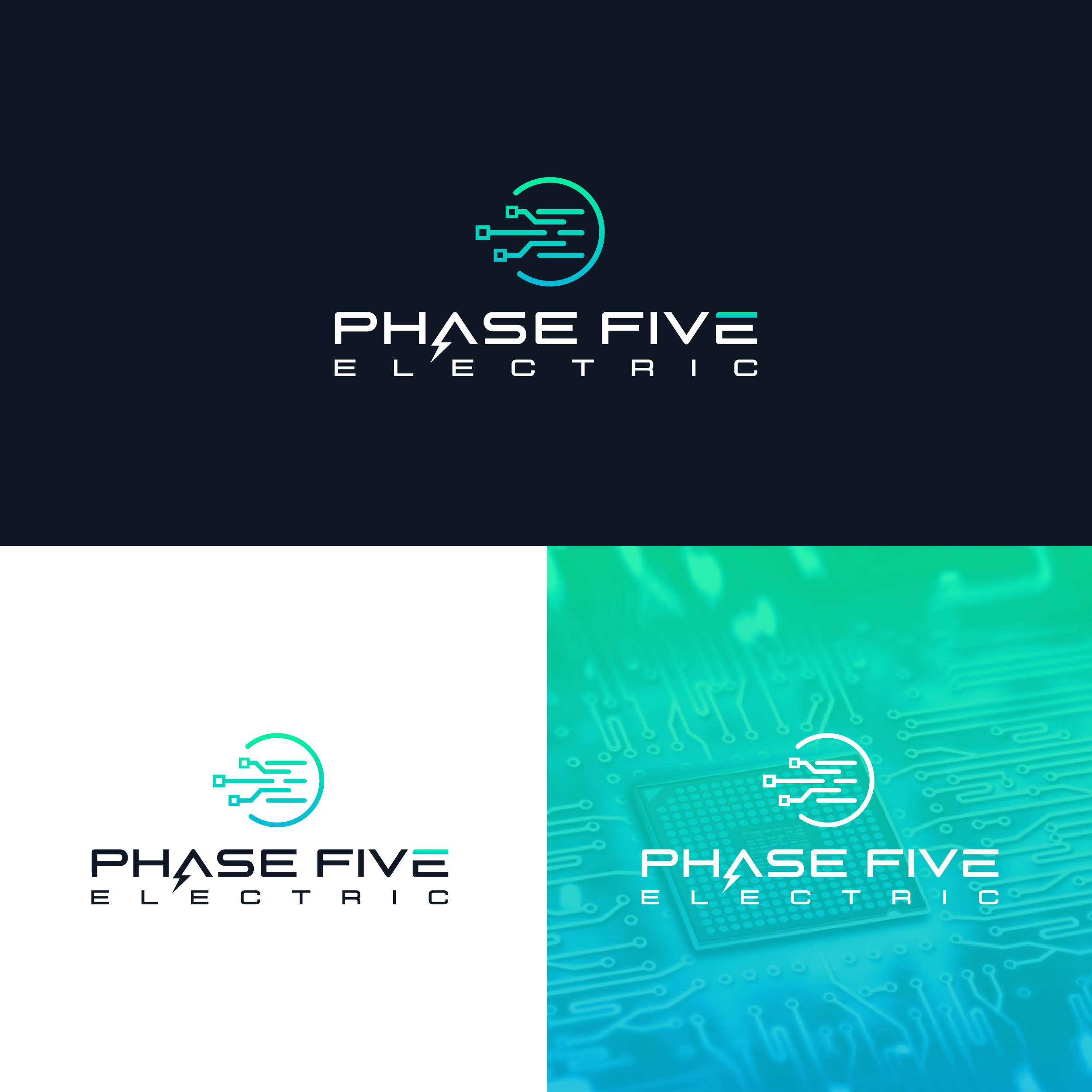 Logo Design by Cretovi for Phase Five Electric | Design #25719408