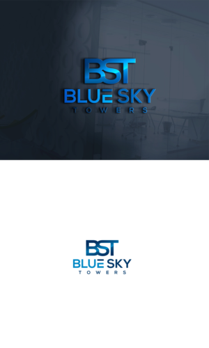 Blue Sky Towers,  LLC   or blue sky towers LLC or BLUE SKY TOWERS LLC | Logo Design by logo_s