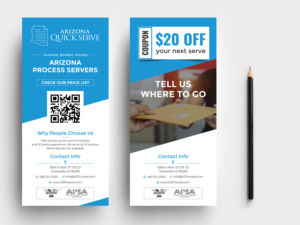 Process serving company needs a seasonal flyer with price list | Design de Flyer par ecorokerz